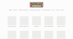Desktop Screenshot of busterlevigallery.com