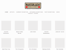 Tablet Screenshot of busterlevigallery.com